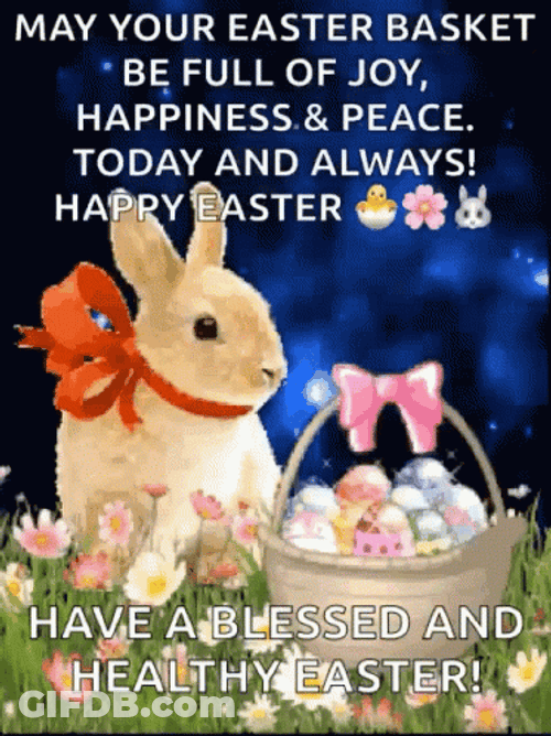 Blessed And Healthy Happy Easter Sunday GIF