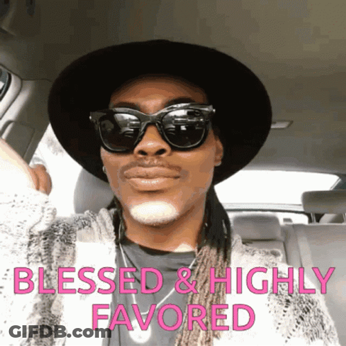 Blessed And Highly Favored Guy In Car GIF
