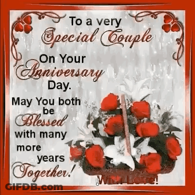 Blessed Anniversary Special Couple GIF