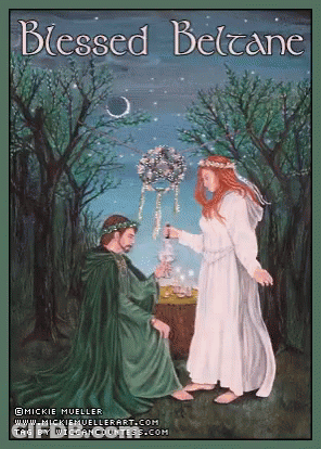 Blessed Beltane Painting GIF