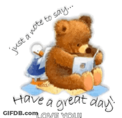 Blessed Day Duck And Bear GIF