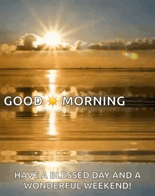 Blessed Day Golden Sunrise GIF