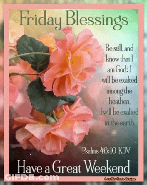 Blessed Friday Beautiful Flowers GIF