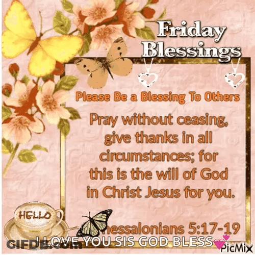 Blessed Friday Bible Quote GIF
