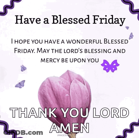 Blessed Friday Lord's Blessing And Mercy GIF