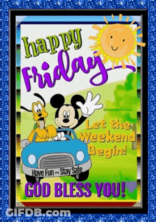 Blessed Friday Mickey And Pluto GIF