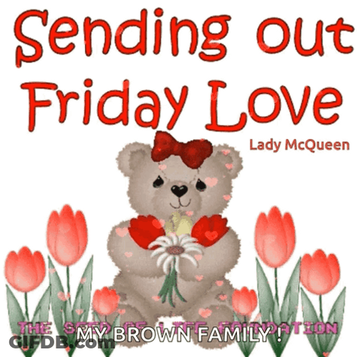 Blessed Friday Teddy Bear GIF