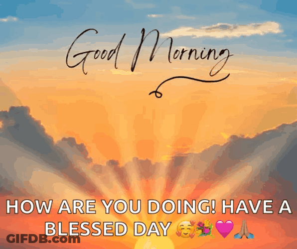 Blessed Monday Morning Sunrise GIF