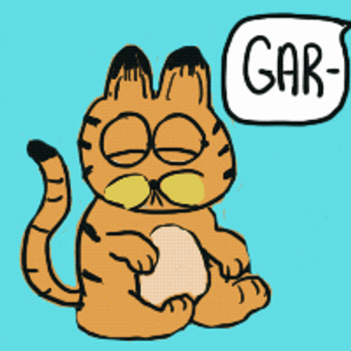 Blessed Sunday Garfield Chilling Out GIF