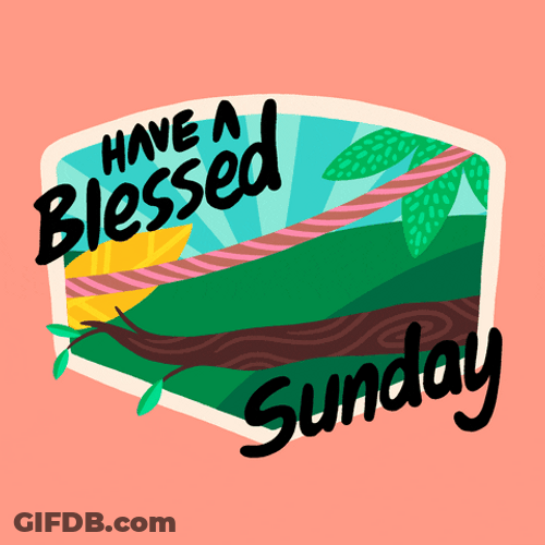 Blessed Sunday Sloth Chilling ClipArt GIF