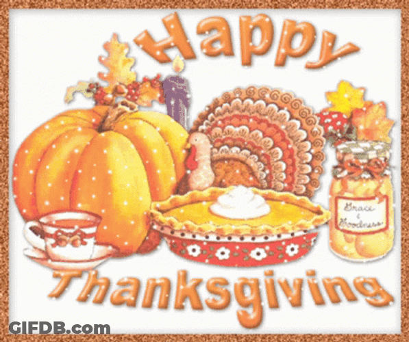 Blessed Thanksgiving Snow GIF
