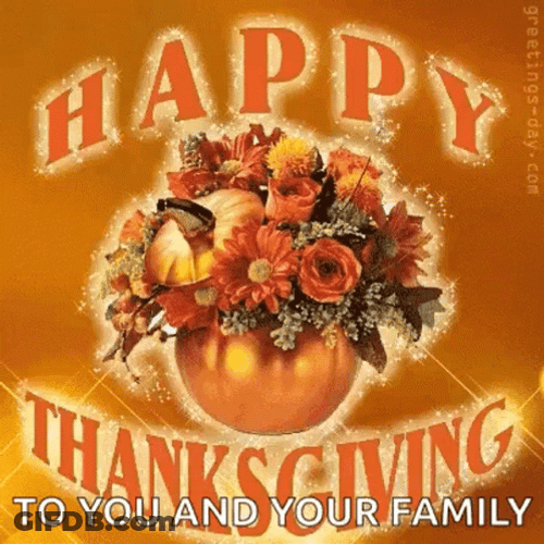 Blessed Thanksgiving To You Family GIF