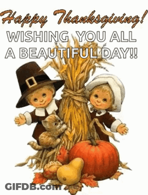 Blessed Thanksgiving Wishing You All GIF