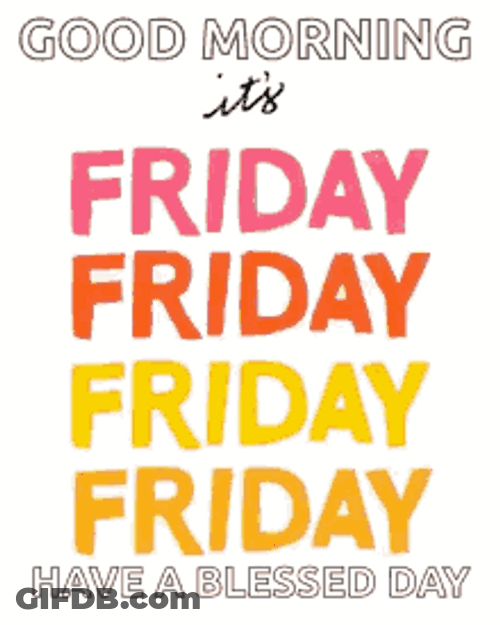 Blessed Triple Friday Word GIF