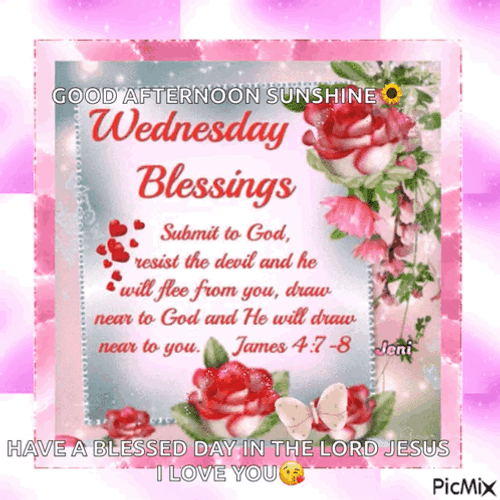 Blessed Wednesday Bible Quote GIF