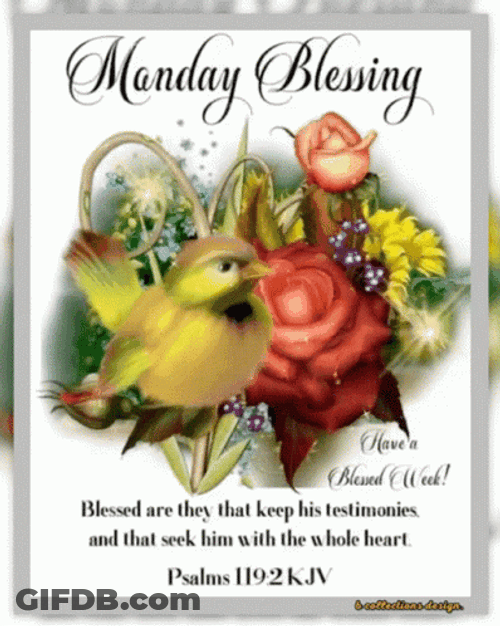 Blessing Good Morning Happy Monday GIF