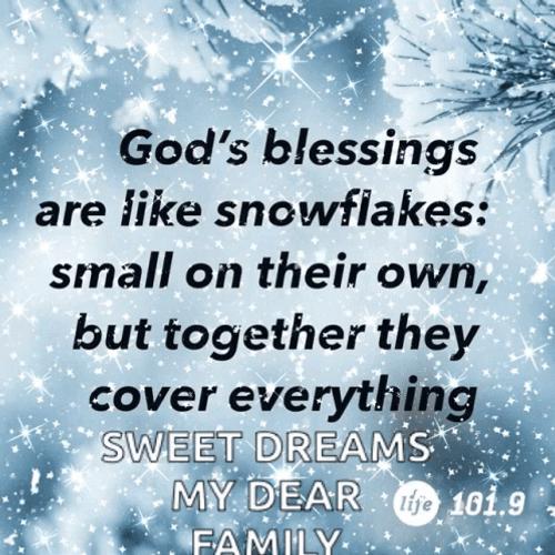 Blessings From God Snowflakes GIF