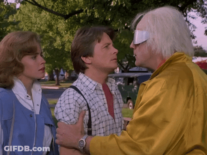 Blind Doctor Brown Back To Future GIF
