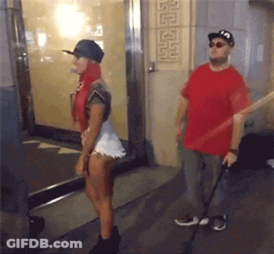 Blind Hilarious Prank GIF