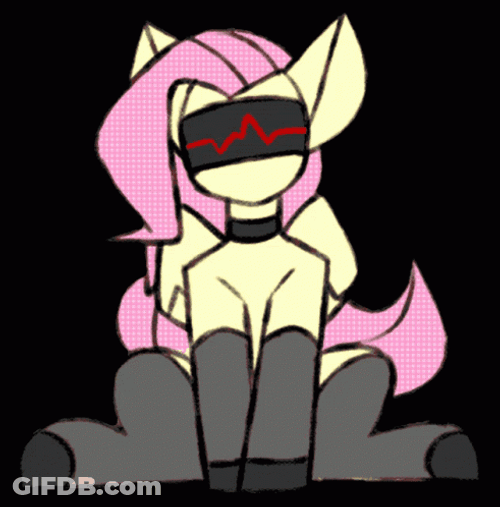 Blindfolded Fluttershy Mlp GIF