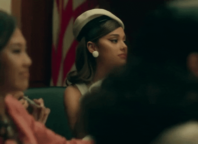 Blinking Ariana Grande Zoom In GIF