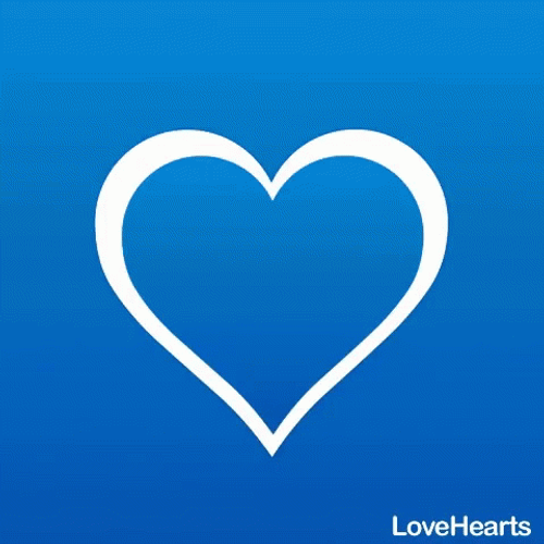 Blinking Blue Heart GIF