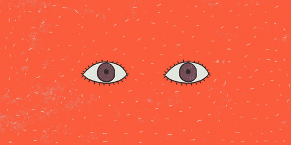 Blinking Eyes Color Art Animation GIF