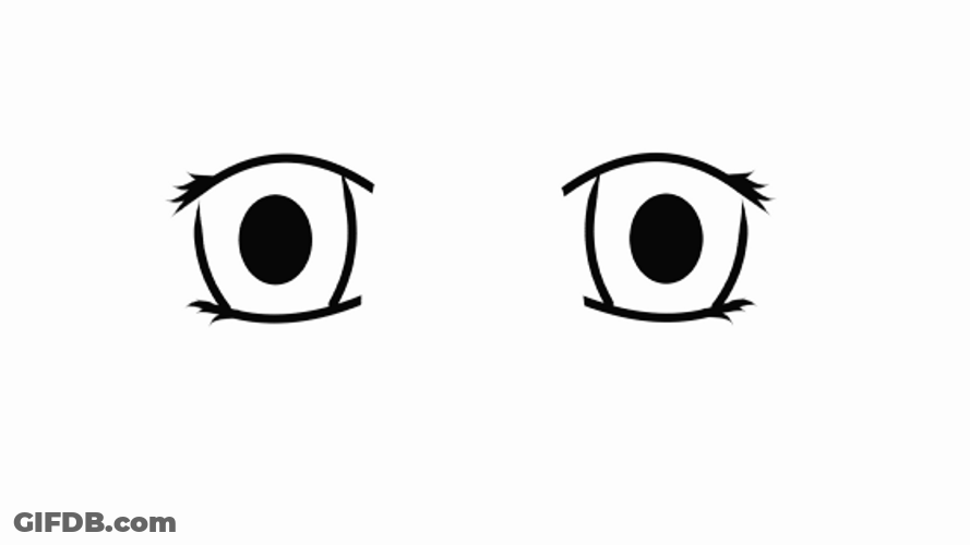 Blinking Eyes Simple Illustration GIF