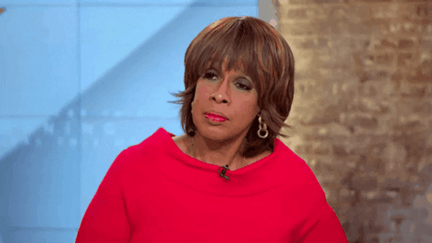 Blinking Gayle King CBS News GIF