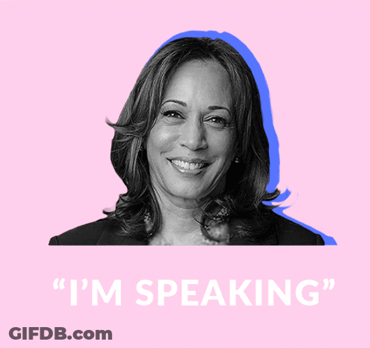Blinking Im Speaking Kamala Harris GIF