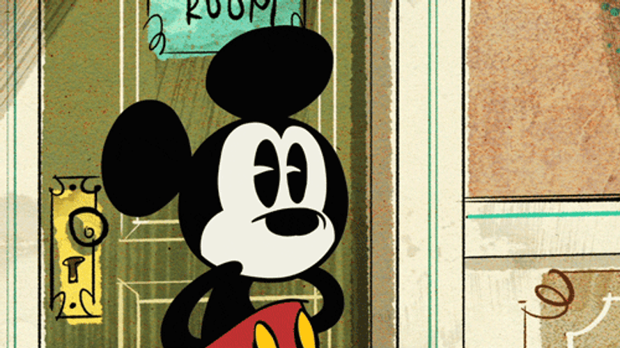 Blinking Mickey Mouse GIF