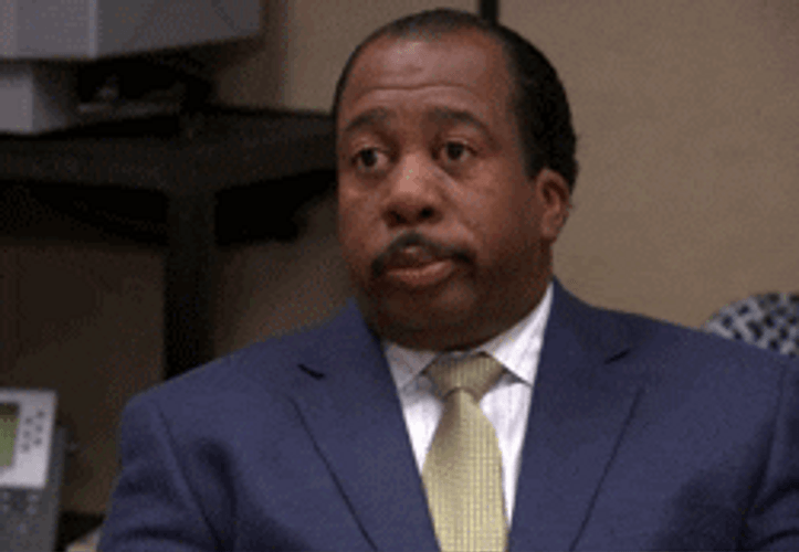 Blinking Stanley The Office GIF