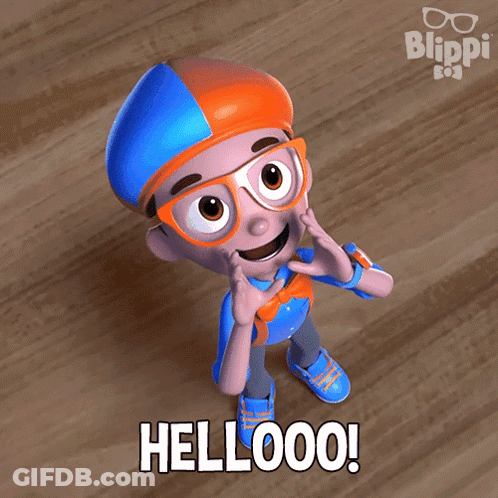Blippi Saying Hellooo GIF