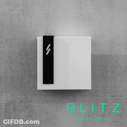 Blitz Power Charger Hanging On Concrete Wall GIF