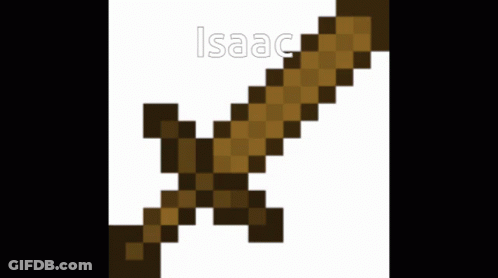 Block Of Dirt With Isaac Name GIF