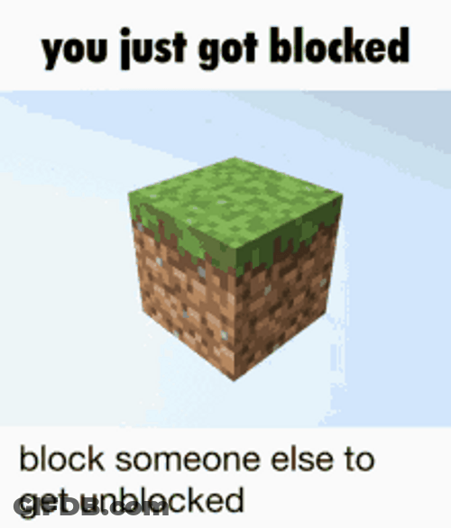 Blocked Cube Spinning Minecraft Online Game Meme GIF