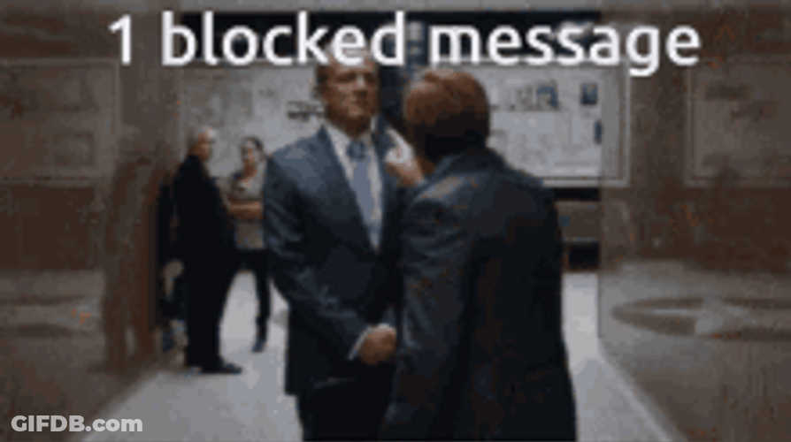 Blocked Message Meme Angry Saul Goodman GIF