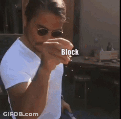 Blocked Pouring Salt Funny Meme GIF