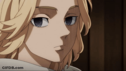 Blonde Anime Character With Blue Eyes GIF