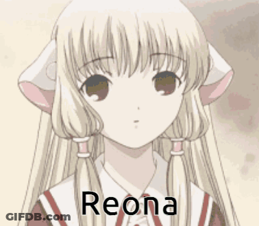 Blonde Anime Girl Reona GIF