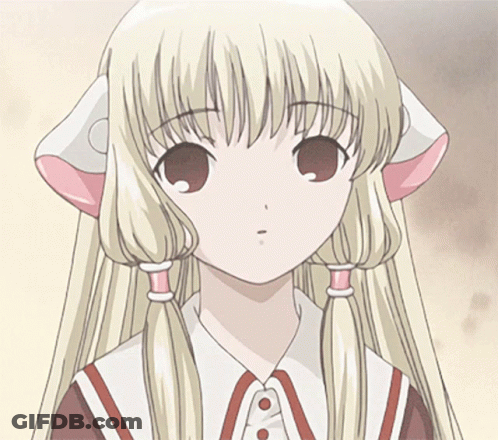 Blonde Anime Girl With Pigtails GIF
