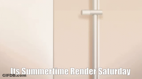 Blonde Anime Girls Pointing Its Summertime Render Saturday GIF