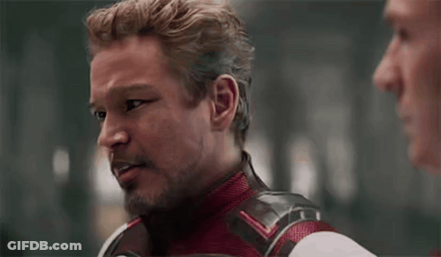Blonde Beard Man In Red And White Outfit GIF