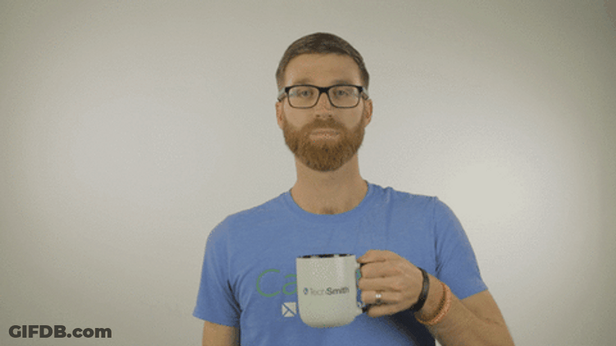 Blonde Beard Man Straight Face GIF
