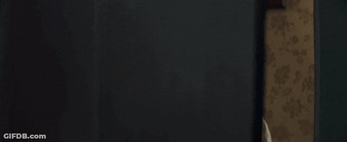 Blonde Boy Kid Shock Door Opening GIF