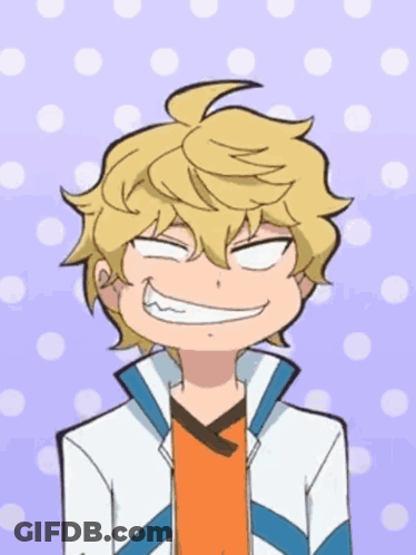 Blonde Boy Making A Face GIF