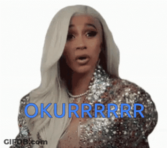 Blonde Cardi B Sassy Okurrr GIF