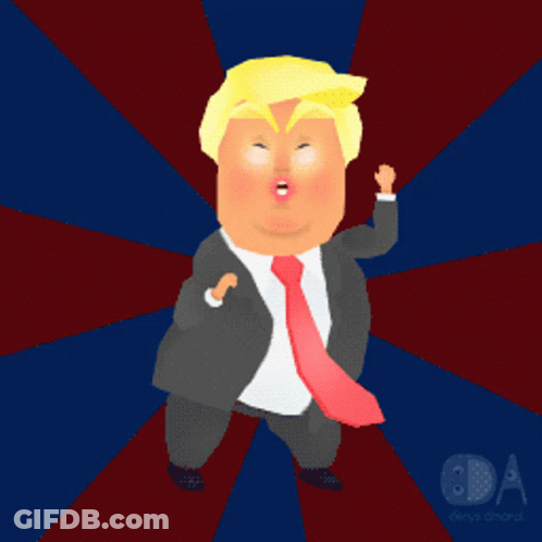 Blonde Cartoon Character In Green Vest GIF
