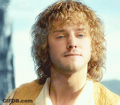 Blonde Curly Hair Man In Yellow Vest GIF