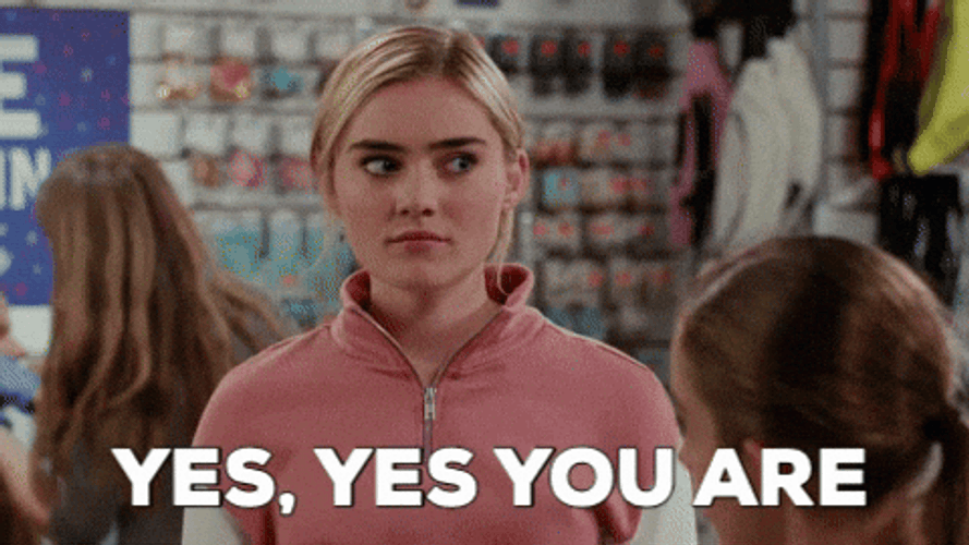 Blonde Girl Confident Yes You Are GIF